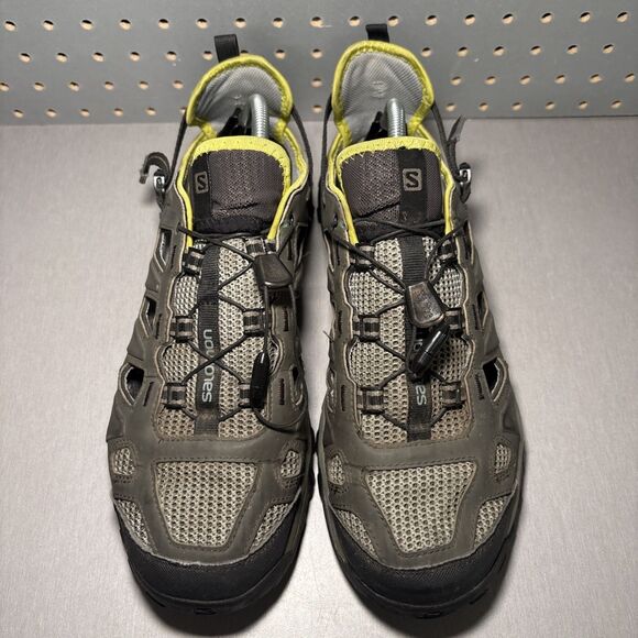 Salomon Evasion Cabrio Sandals Mens Sz 12 Green Water Hiking Shoes Outdoor